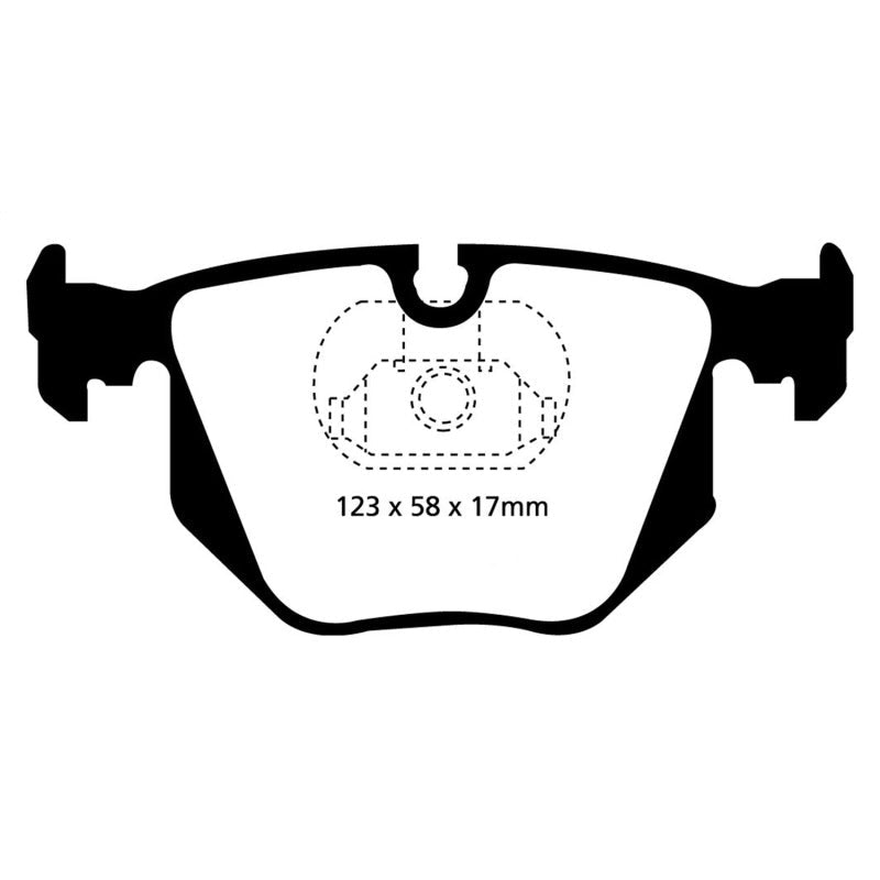 EBC Redstuff Brake Pads -  01-07 BMW M3 3.2 (E46) - Rear Brake Pads