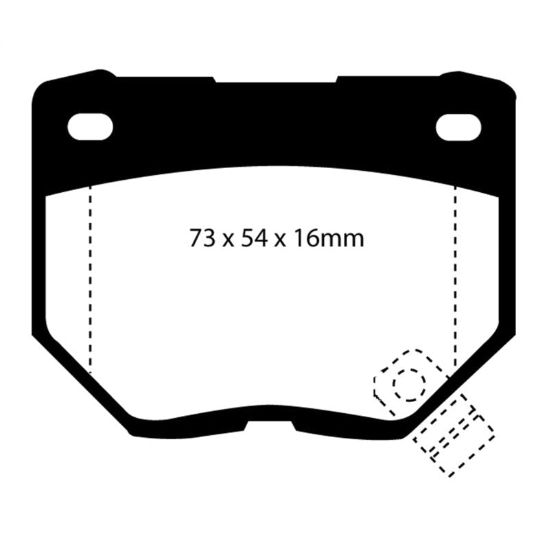 EBC Redstuff Brake Pads -  89-95 Nissan Skyline (R32) 2.6 Twin Turbo GT-R - Rear Brake Pads