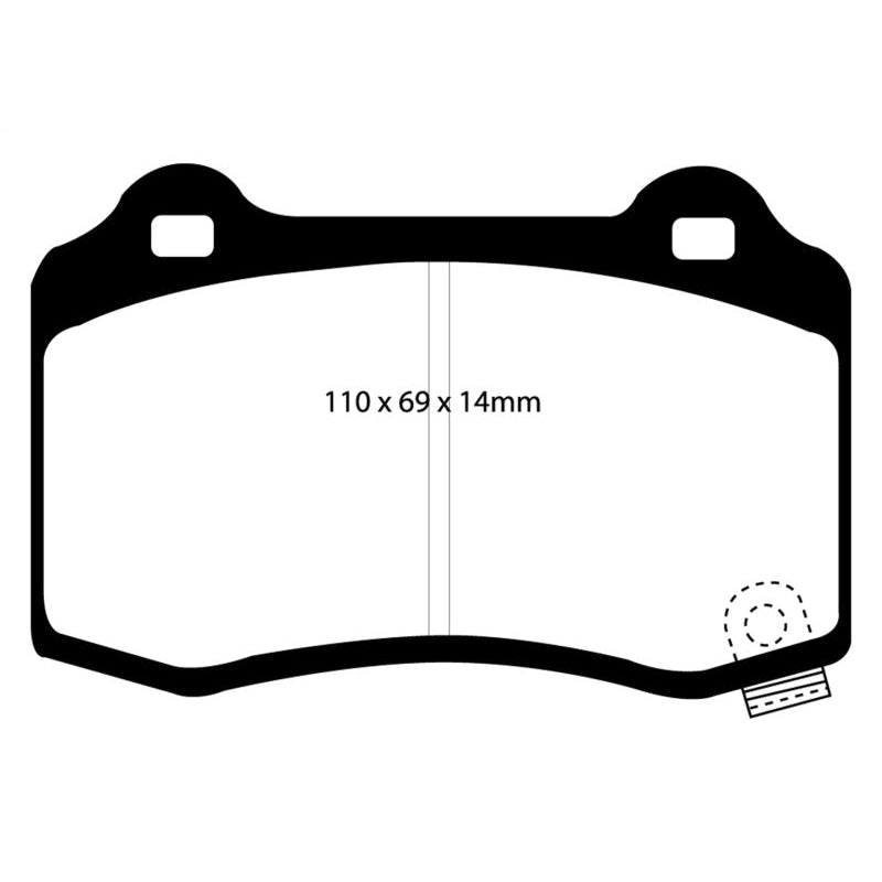 EBC Redstuff Brake Pads -  15+ Cadillac CTS 3.6 Twin Turbo - Rear Brake Pads