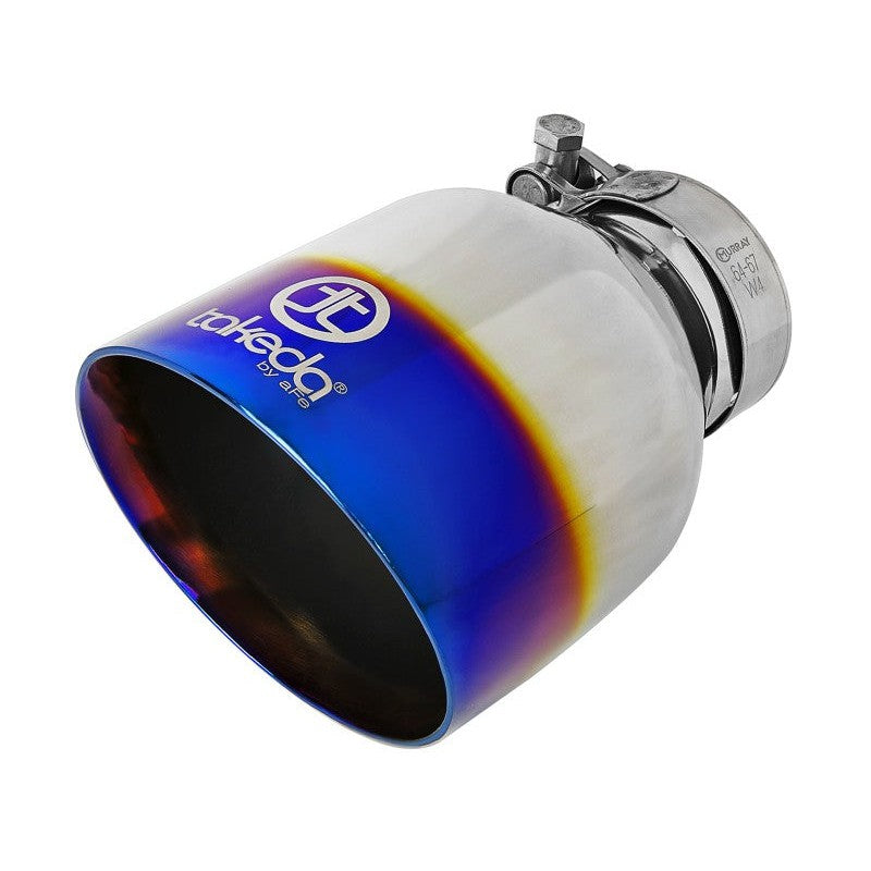 aFe POWER Takeda 2021 Toyota Supra 2.0L (t) 2.5in-3in 304 SS CB Exhaust w/ Blue Tips