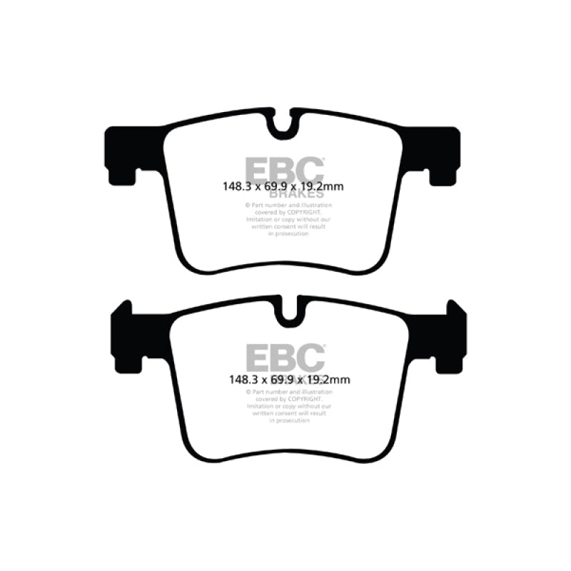 EBC Redstuff Brake Pads -  11+ BMW X3 2.0 Turbo (F25) - Front Brake Pads