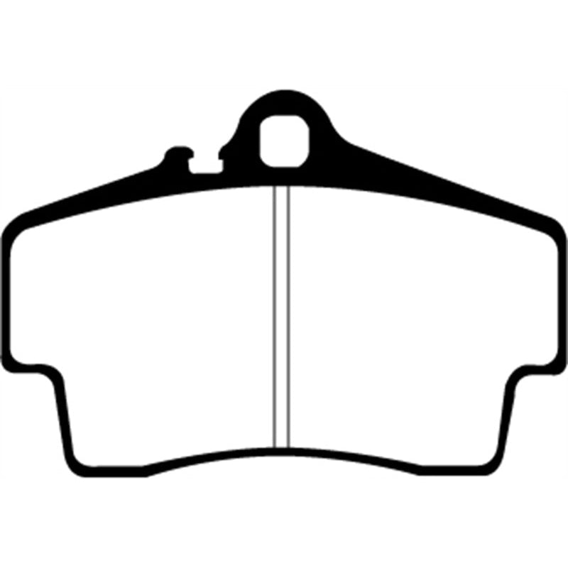 EBC Redstuff Brake Pads -  98-05 Porsche 911 (996) (Cast Iron Rotor only) 3.4 Carrera 2 - Rear Brake Pads