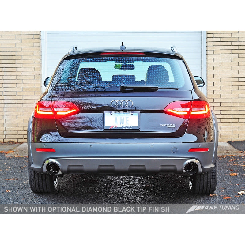 AWE Tuning Audi B8.5 All Road Touring Edition Exhaust - Dual Outlet Diamond Black Tips
