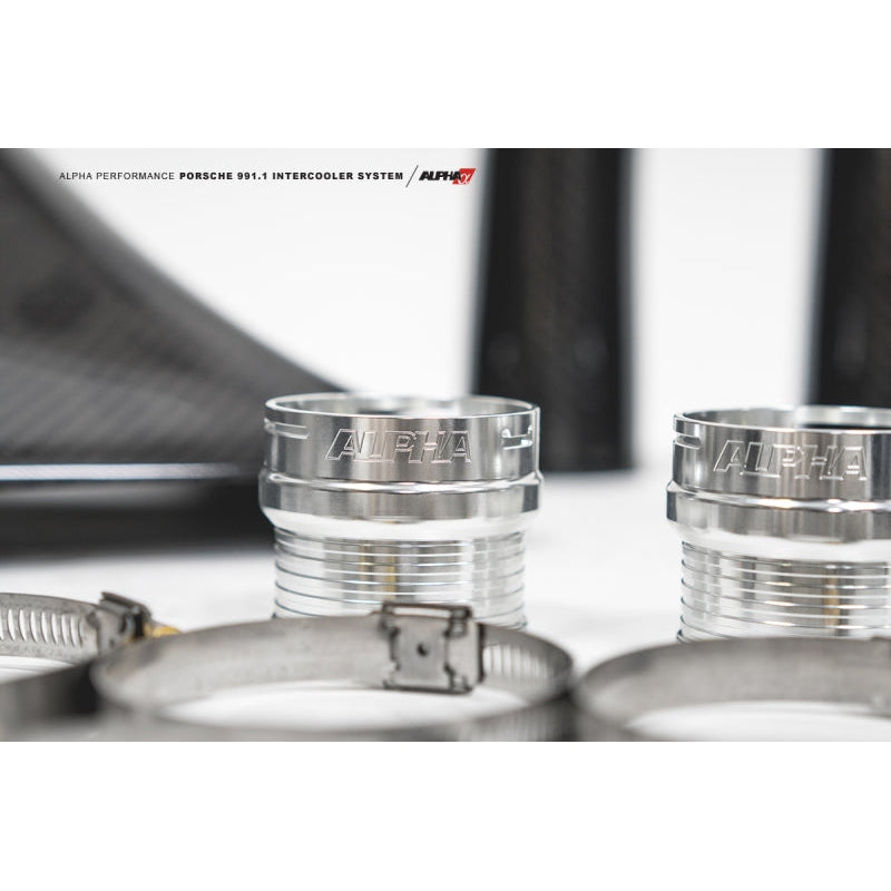 AMS Performance Porsche 997.1TT Alpha Intercooler System (For Stock Framed Turbos) - T1 Motorsports