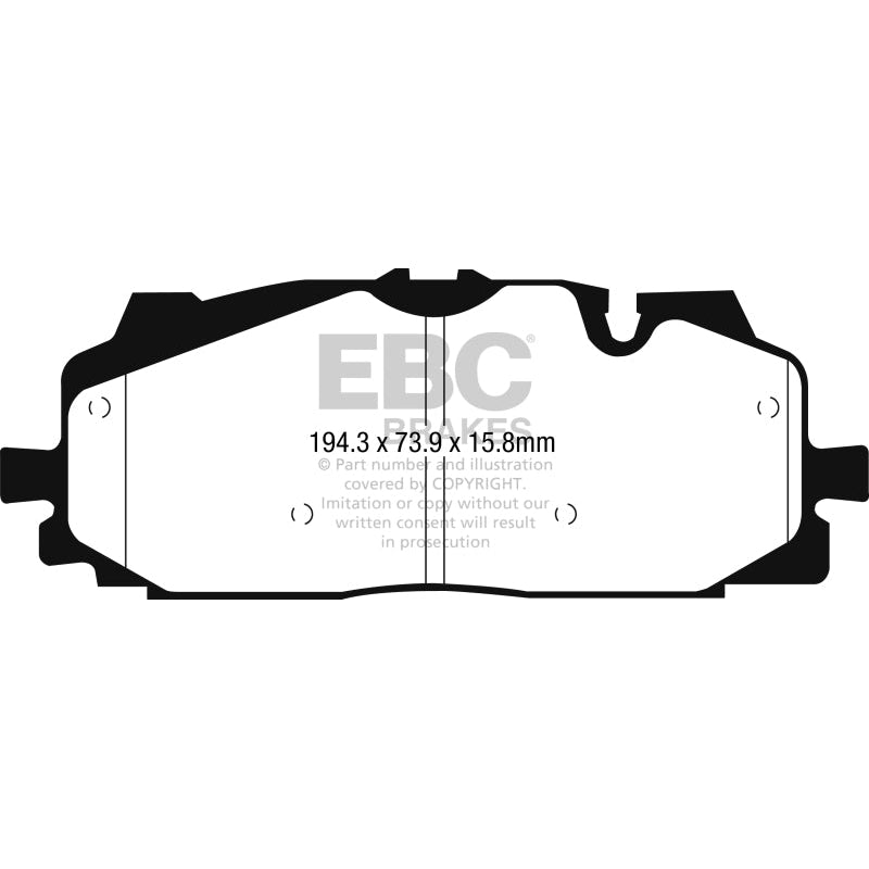 EBC Redstuff Brake Pads -  18-19 Audi S4 / S5 Redstuff Ceramic Low Dust Front Brake Pads