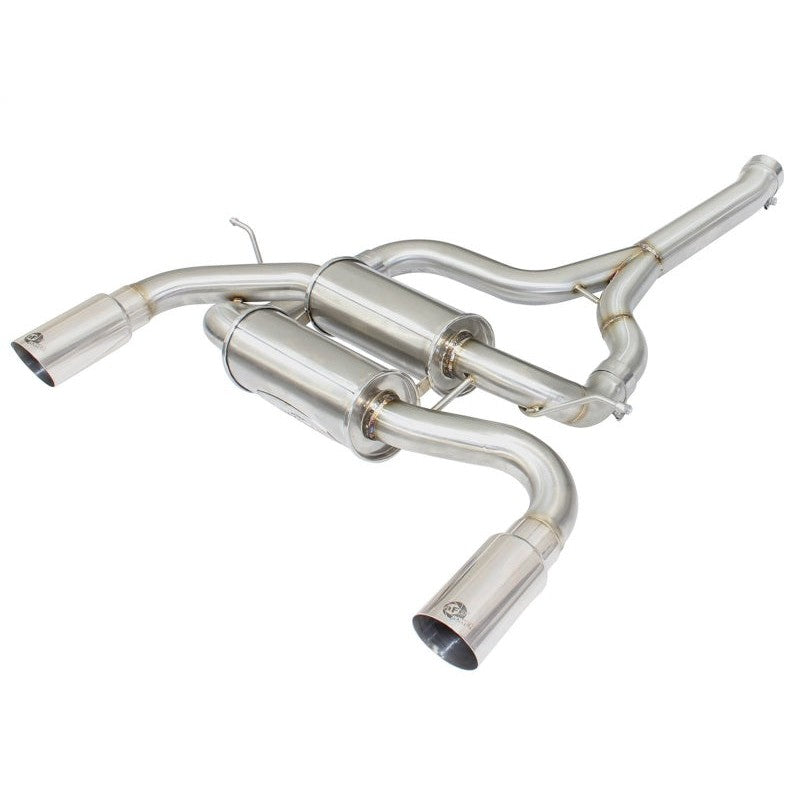 aFe MACHForce XP SS-304 Polish Tip 2.5in Dia Axle Back Exhaust 12-15 BMW 335i (F30) 3.0L (t)
