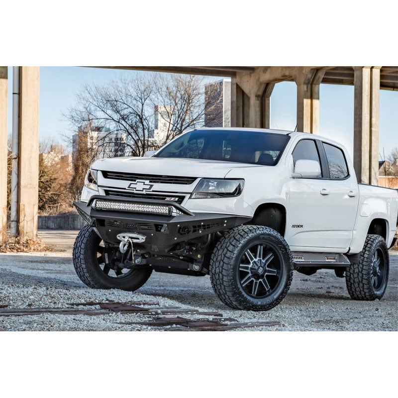 Addictive Desert Designs 15-18 Chevy Colorado HoneyBadger Front Bumper w/ Winch Mount