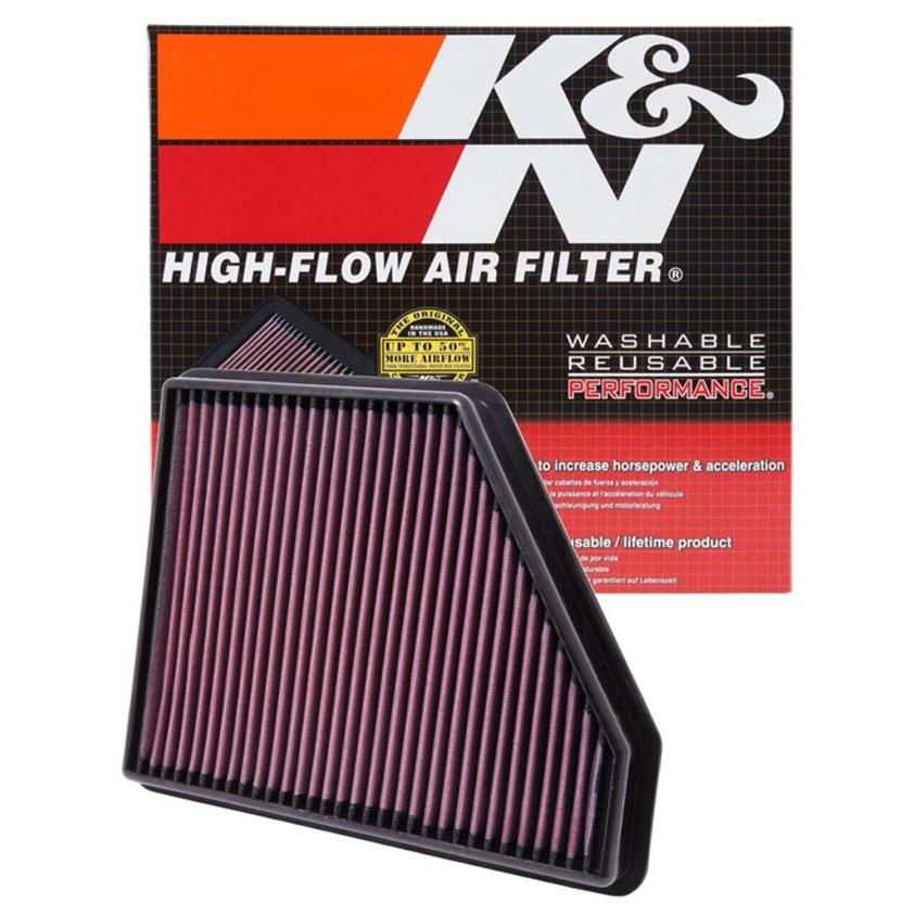K&N 10 Chevy Camaro 3.6/6.2L Drop In Air Filter
