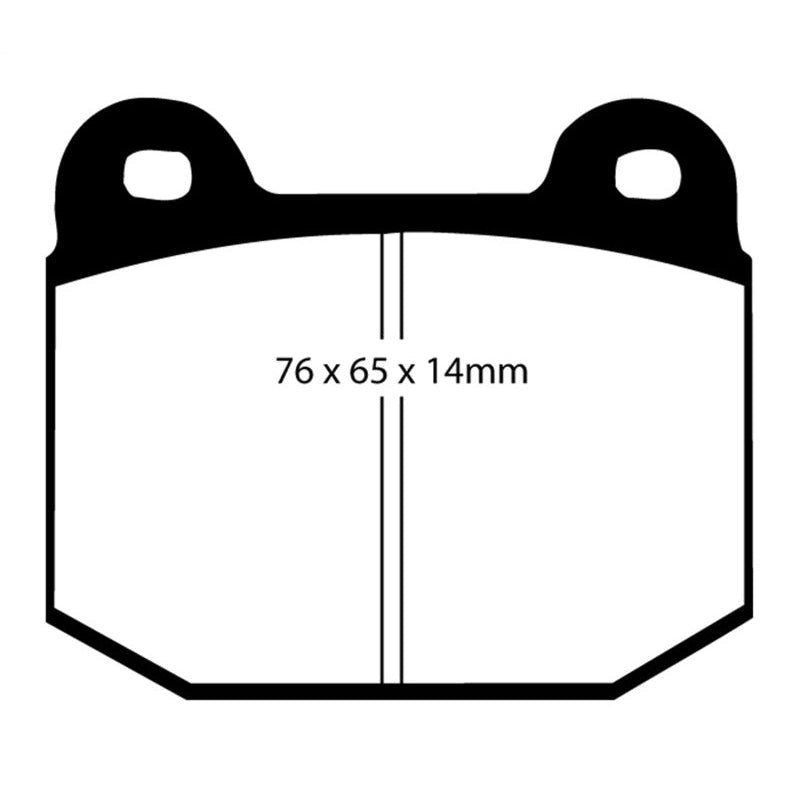 EBC Redstuff Brake Pads -  99-03 Mitsubishi Lancer Evolution 2.0 Turbo - Rear Brake Pads
