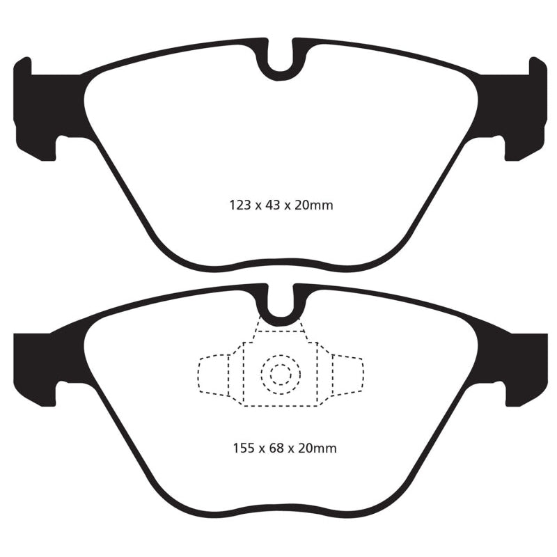 EBC Redstuff Brake Pads -  13+ BMW X1 2.0 Turbo (28i) - Front Brake Pads