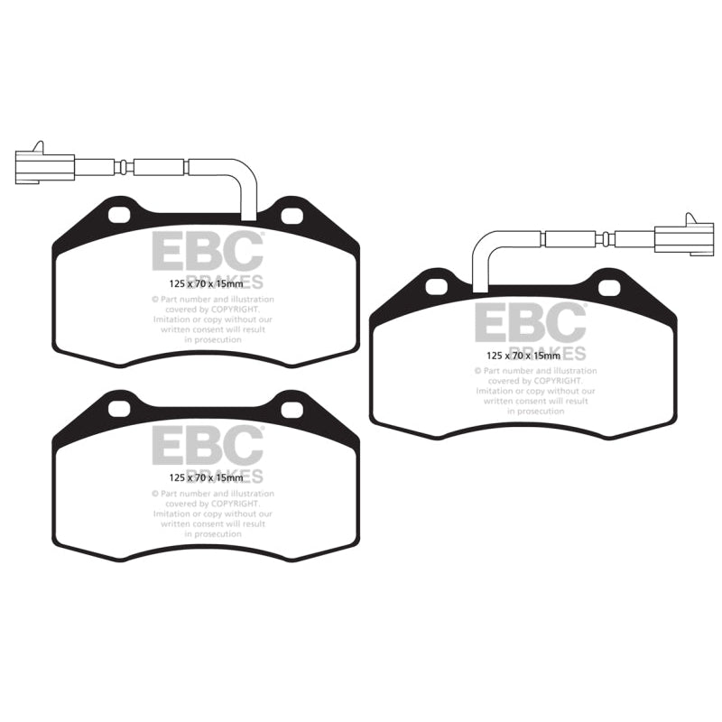 EBC Redstuff Brake Pads -  14+ Alfa Romeo 4C 1.75 Turbo - Front Brake Pads