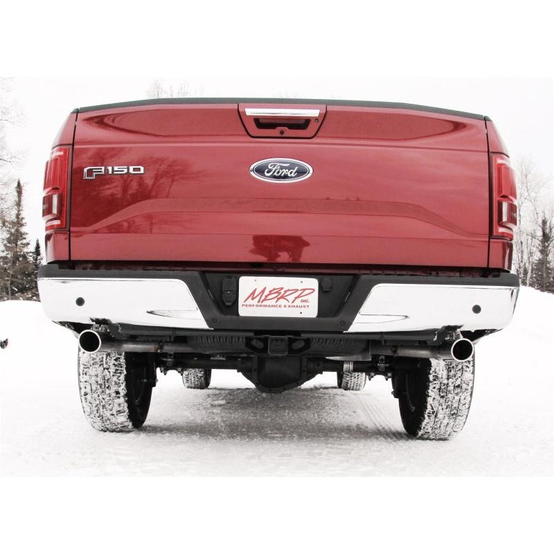 MBRP 2015 Ford F-150 5.0L 3in Cat Back Dual Split Rear Exit AL Exhaust System - T1 Motorsports