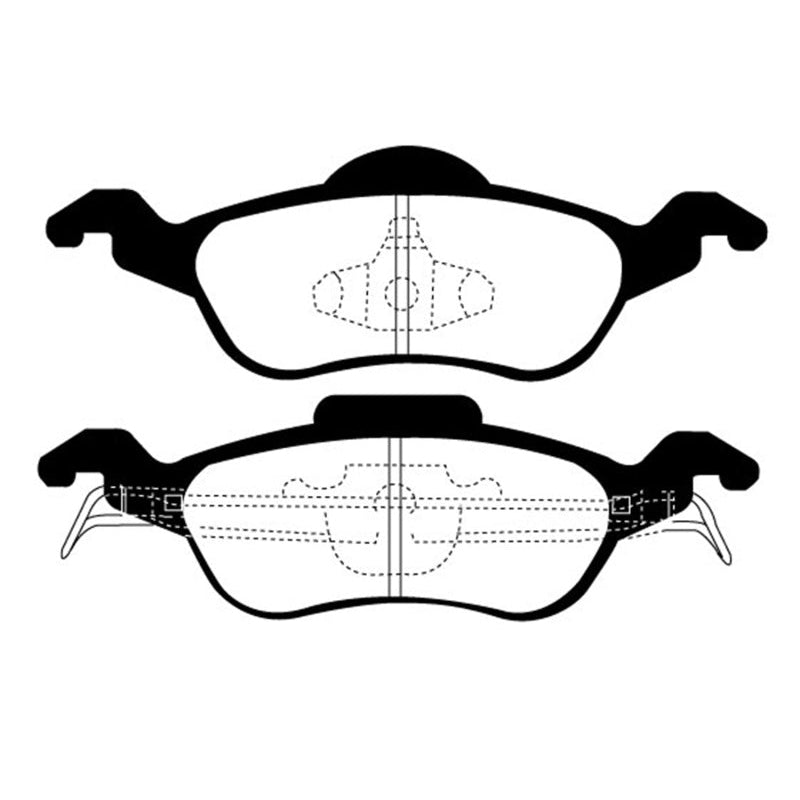 EBC Redstuff Brake Pads -  00-04 Ford Focus 2.0 - Front Brake Pads