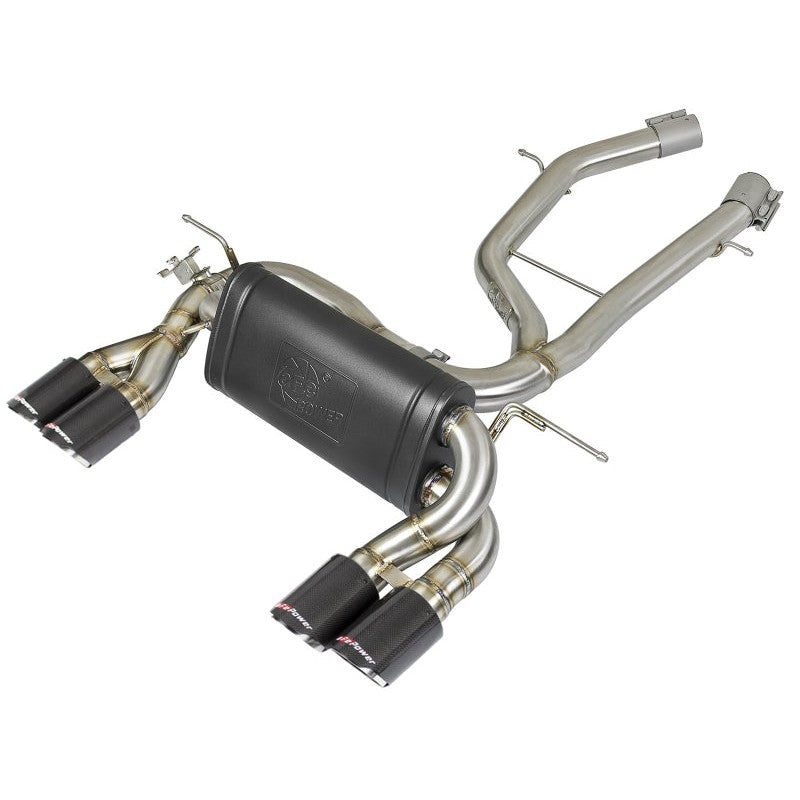 aFe MACH Force-Xp 2-1/2in Stainless Steel Axle Back Exhaust w/CF 15-19 BMW M3/M4 (F80/82/83)