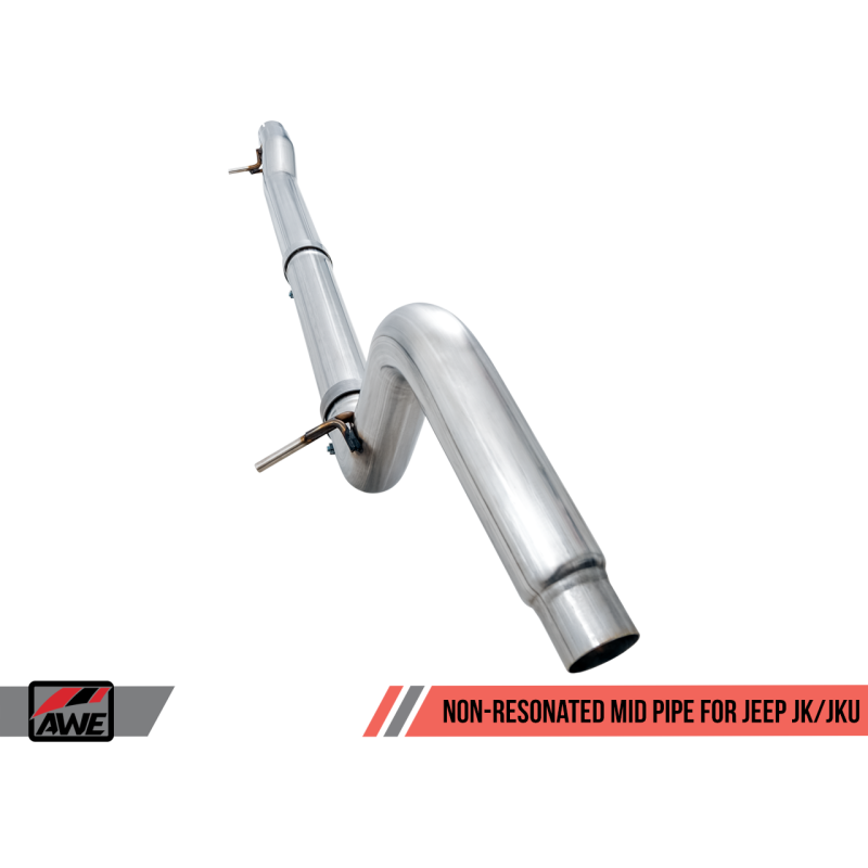 AWE Tuning 07-18 Jeep Wrangler JK/JKU 3.6L Non-Resonated Mid Pipe