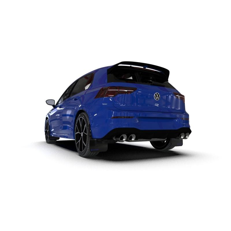 Rally Armor 2022 MK8 Volkswagen Golf GTI/R Black UR Mud Flap w/ Red Logo