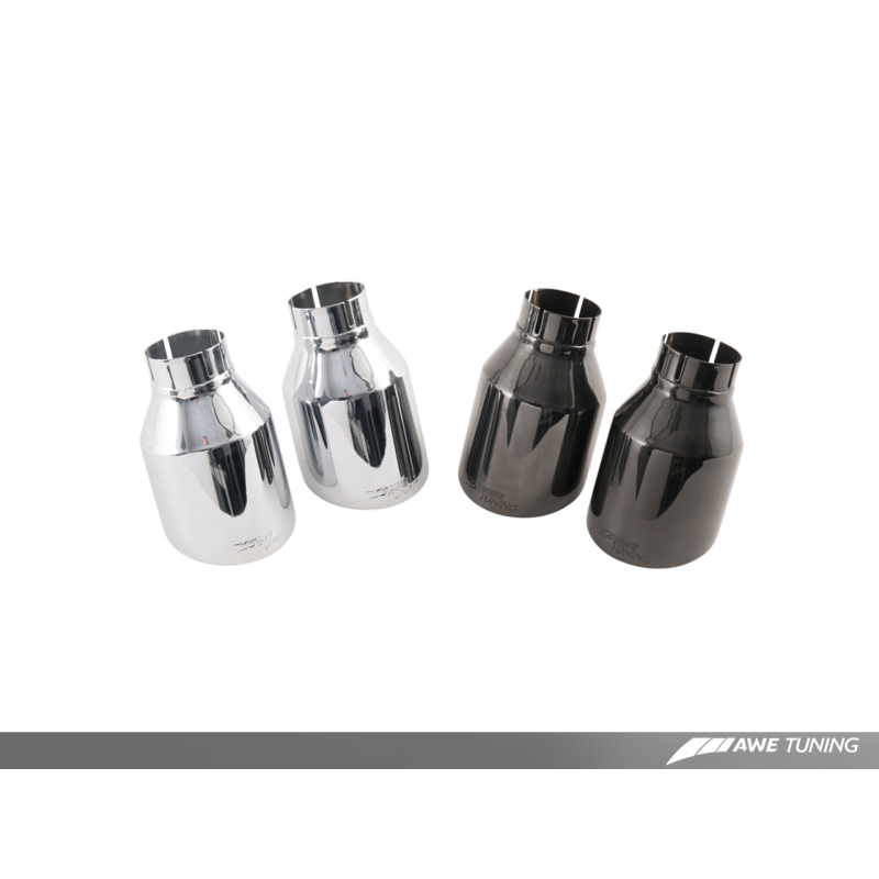 AWE Tuning BMW F3X 335i/435i Touring Edition Axle-Back Exhaust - Chrome Silver Tips (90mm) - T1 Motorsports