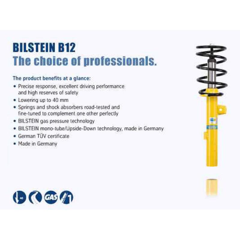 Bilstein B12 2007 Volvo S60 2.5T FWD Front and Rear Suspension Kit