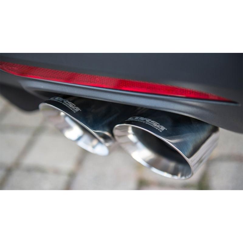 Corsa Sport 3in Axle Back Exhaust Polished Quad Tips- 2015-2023 Ford Mustang GT 5.0