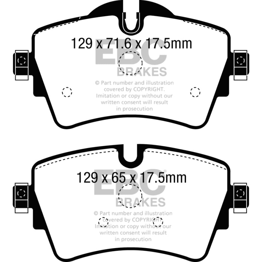 EBC Redstuff Brake Pads -  14+ Mini Hardtop 2.0 Turbo Cooper S - Front Brake Pads
