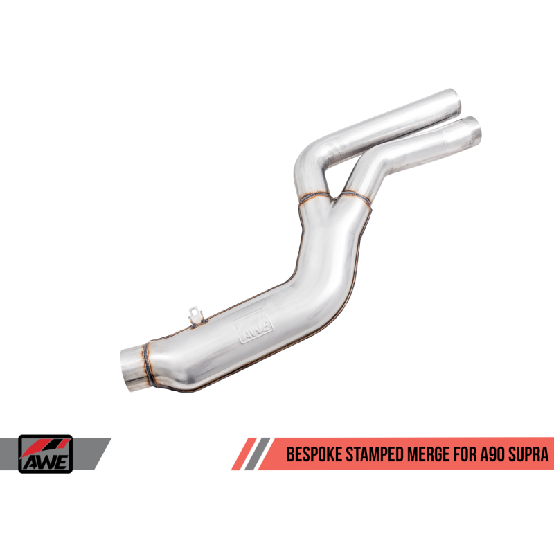 AWE 2020+ Toyota Supra A90 Non-Resonated Touring Edition Exhaust - 5in Diamond Black Tips