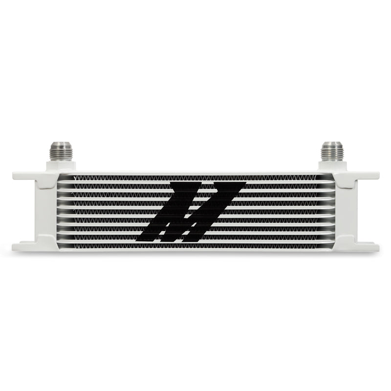 Mishimoto Universal 10 Row Oil Cooler - White - T1 Motorsports