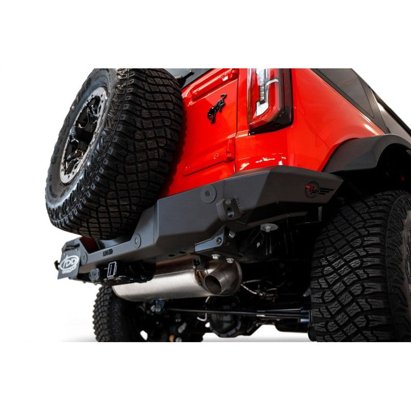 Addictive Desert Designs 2021+ Ford Bronco Rock Fighter Rear Bumper - Hammer Black