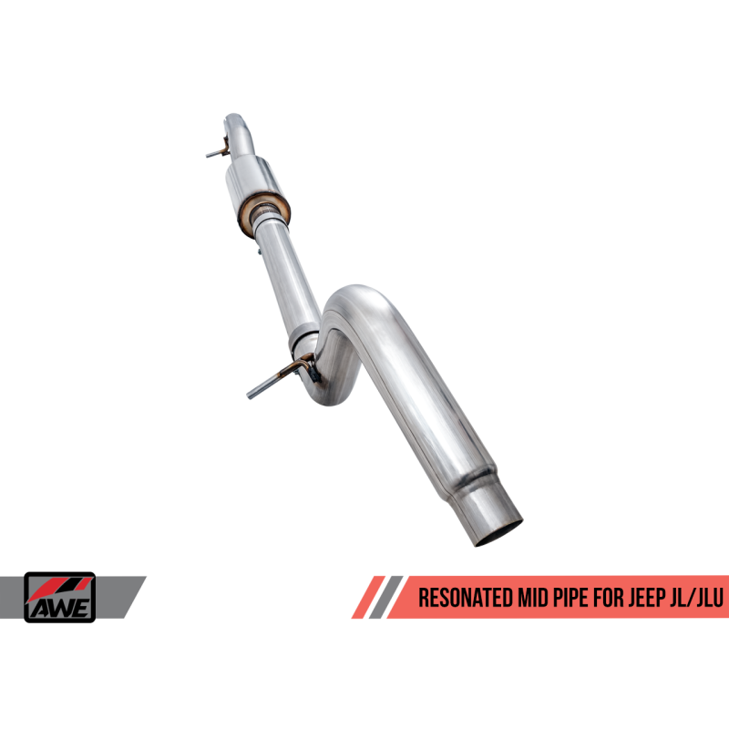 AWE Tuning 2018+ Jeep Wrangler JL/JLU 2.0T Resonated Mid Pipe