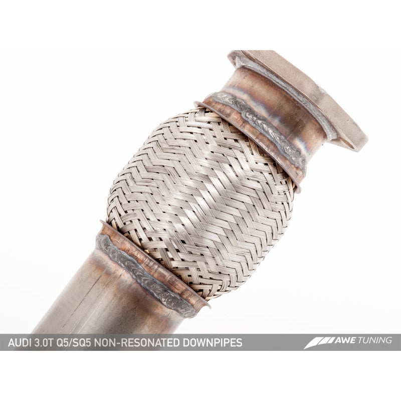 AWE Tuning Audi 8R 3.0T Non-Resonated Downpipes for Q5 / SQ5