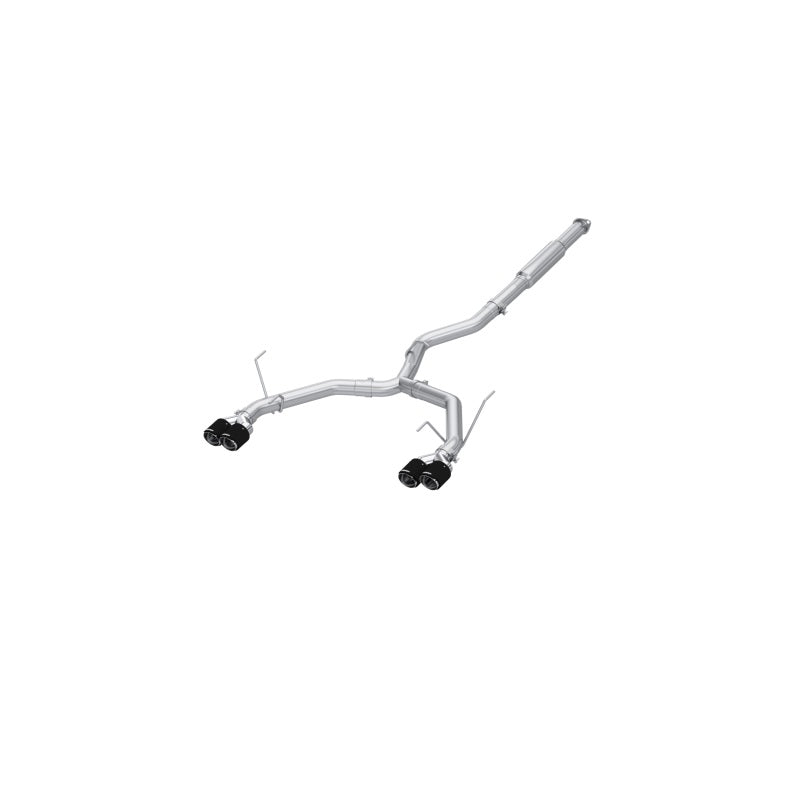 MBRP 2022+ Subaru WRX 3in Cat-Back Dual Split Rear Quad Carbon Fiber Tips Race Profile Exhaust - T1 Motorsports