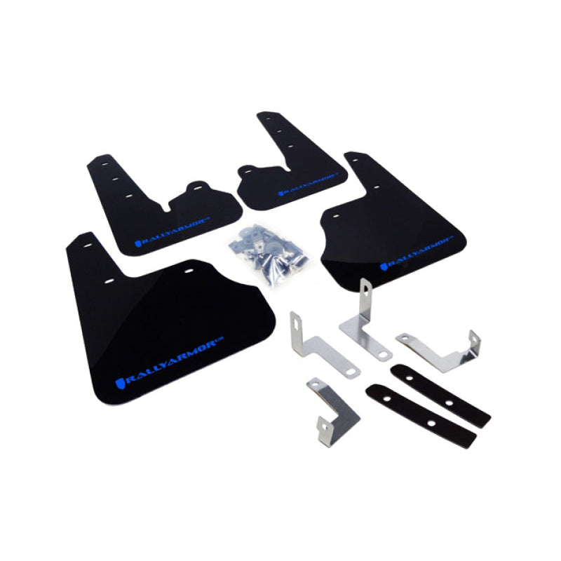 Rally Armor 12-16 Subaru Impreza Black UR Mud Flap w/ Blue Logo - T1 Motorsports