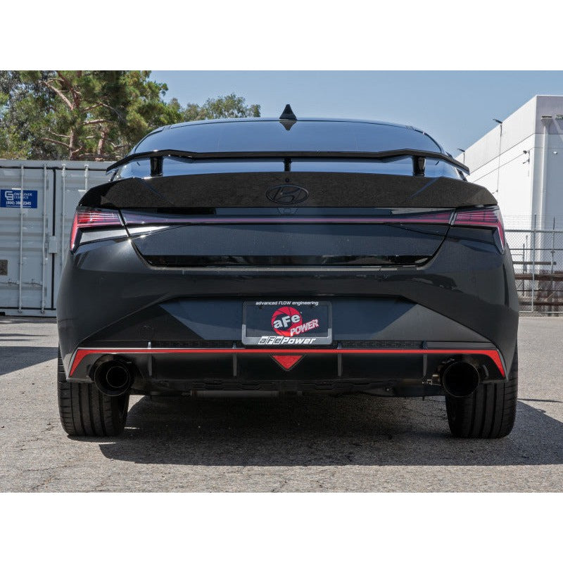 aFe Takeda Hyundai Elantra N 22-23 L4-2.0L (t) 3in 304 SS Cat-Back Exhaust w/ Black Tips