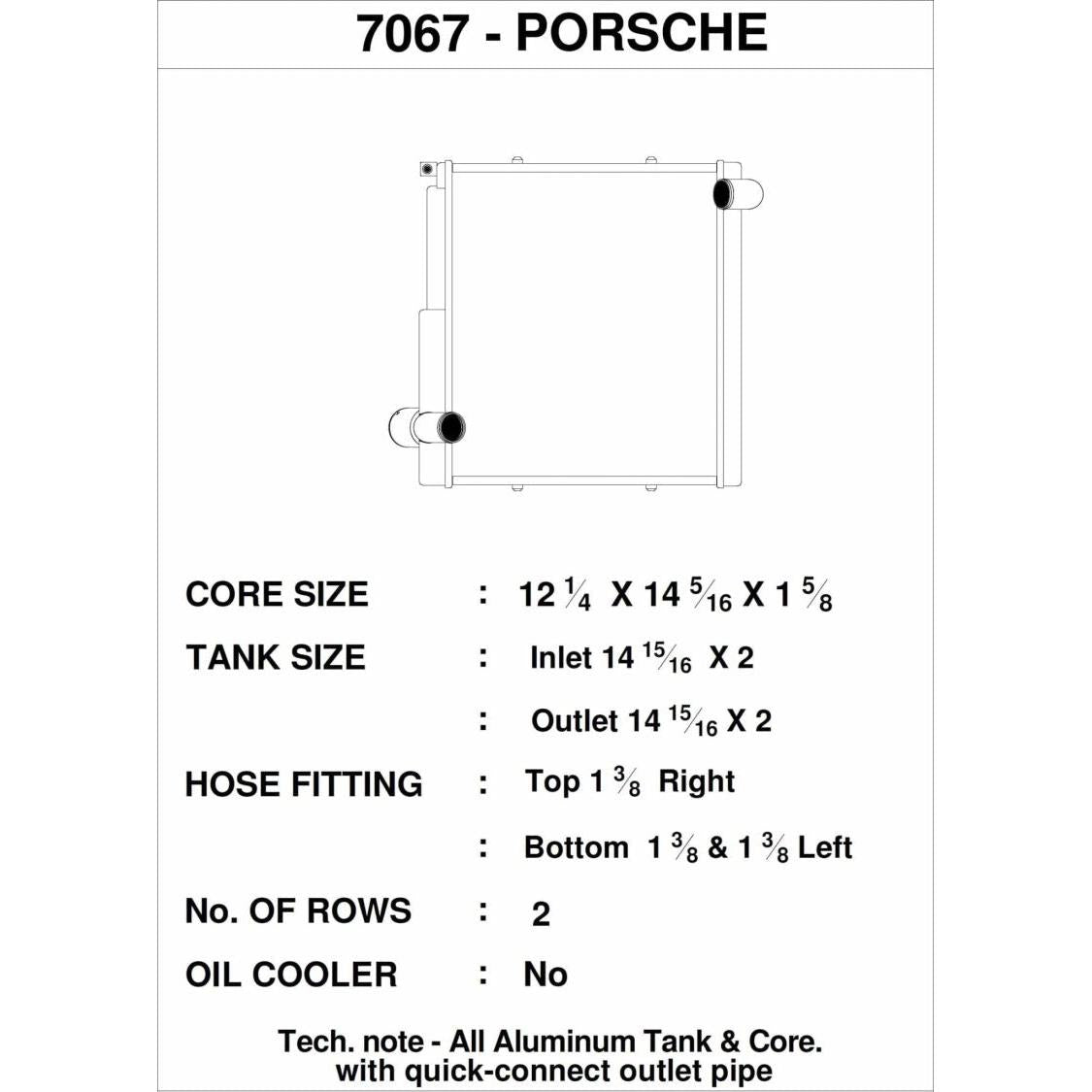 CSF Porsche 911 Carrera (991.1) / Porsche Boxster (981) / Porsche GT4 (991) - Right Side Radiator - T1 Motorsports