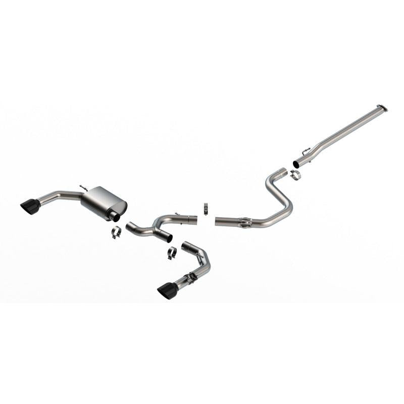Borla ATAK Catback Exhaust (Black Chrome Tips) - 2022-2023 Hyundai Elantra N 2.0L 4 CYL. Turbo