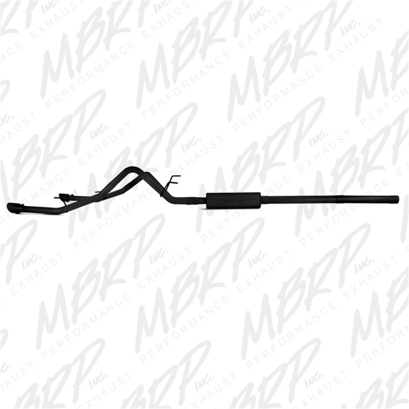 MBRP 09-14 Dodge Ram 1500 5.7L Cat-Back Dual Split Rear (Through Stock Bumper) AL - Black - T1 Motorsports