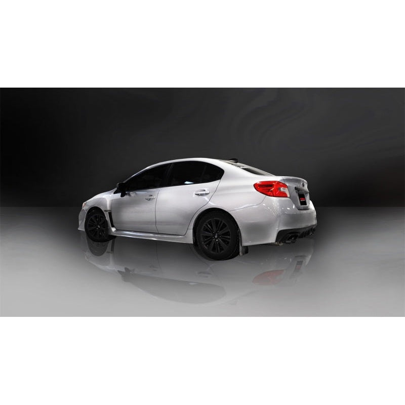Corsa Sport Cat Back Exhaust w/Black Quad 3.5in Tips - 2015-2021 Subaru WRX
