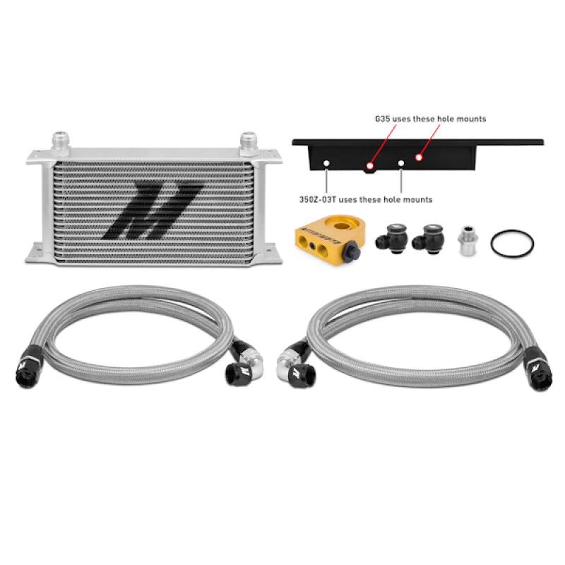 Mishimoto 03-09 Nissan 350Z / 03-07 Infiniti G35 (Coupe Only) Oil Cooler Kit - Thermostatic - T1 Motorsports