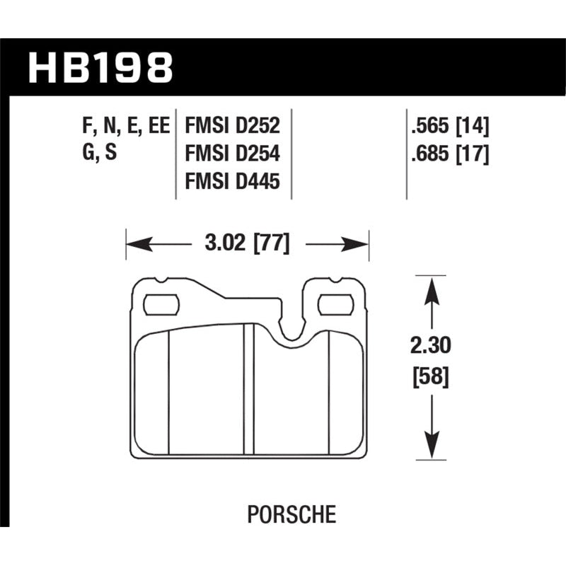 Hawk 77-88 Porsche 924 / 78-85 & 92-95 928 / 83-91 944 HT-10 Rear Race Brake Pads - T1 Motorsports