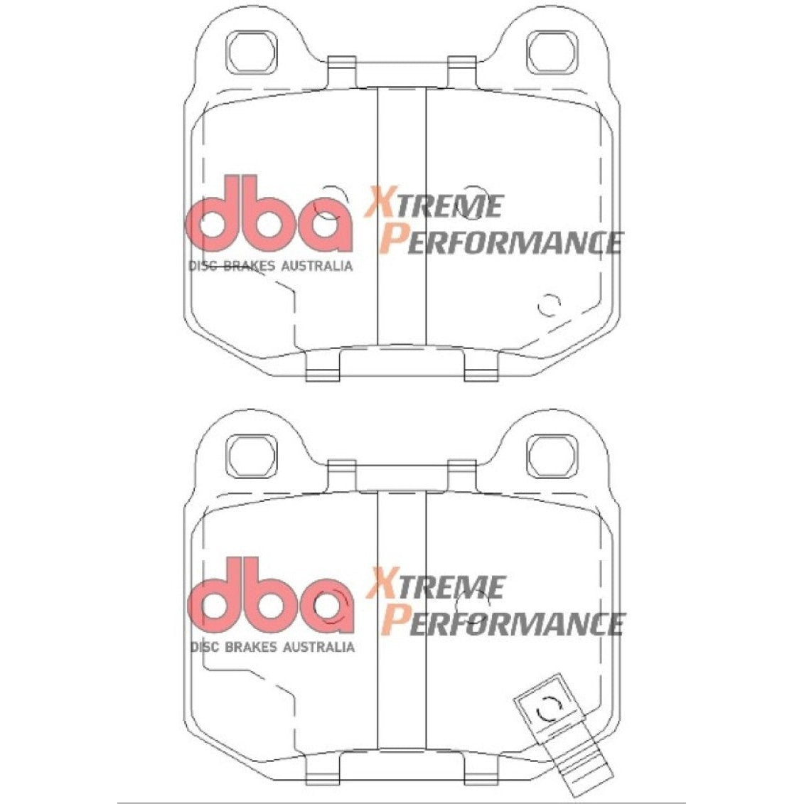 DBA 03-06 EVO / 04-09 STi / 03-07 350Z Track Edition/G35 w/ Brembo XP650 Rear Brake Pads - T1 Motorsports