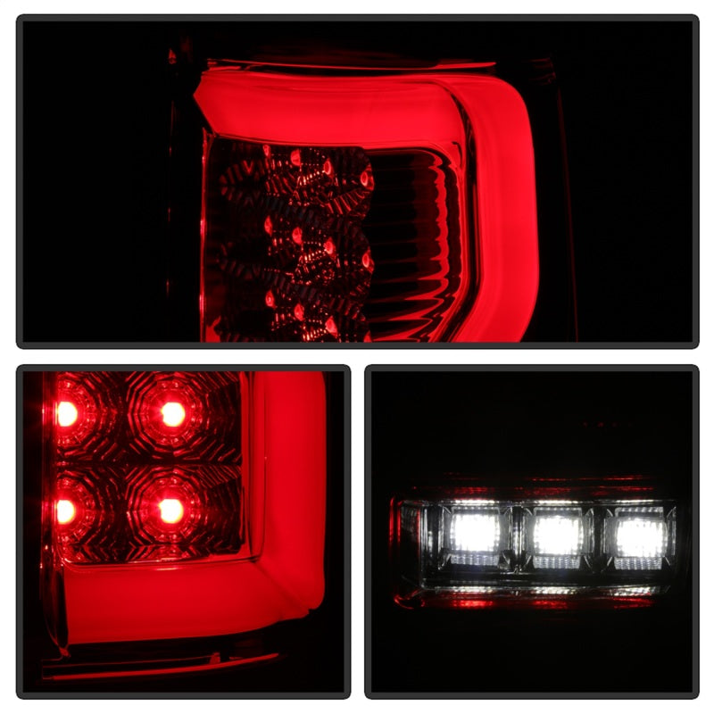 Spyder Ford F150 04-08 Styleside Tail Light V2 - LED - Red Clear ALT-YD-FF15004V2-LBLED-RC