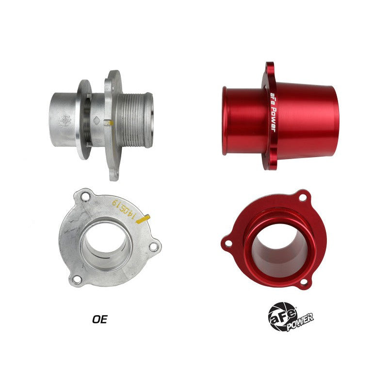 aFe BladeRunner 15-20 VW GTI Turbo Muffler Delete for OE Charge Pipe - Red