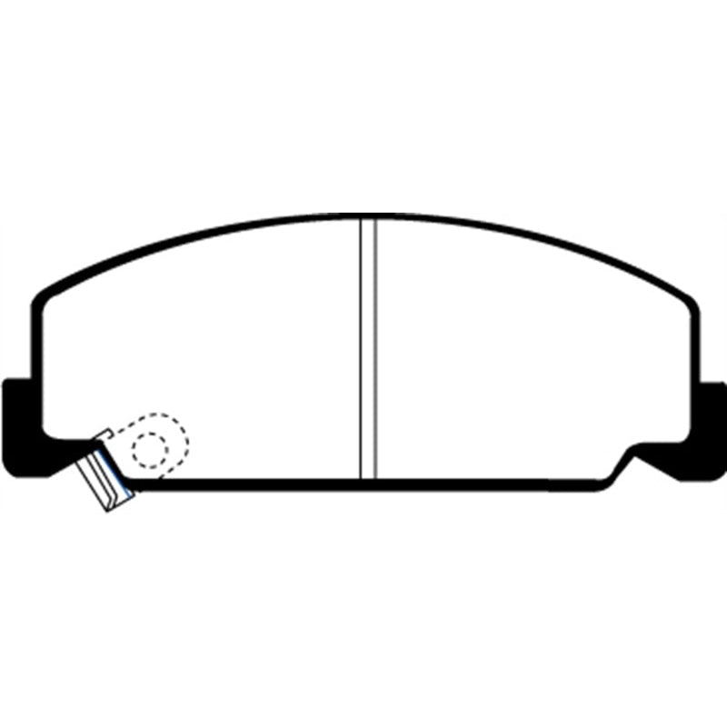 EBC Redstuff Brake Pads -  93-95 Honda Civic Coupe 1.5 DX - Front Brake Pads