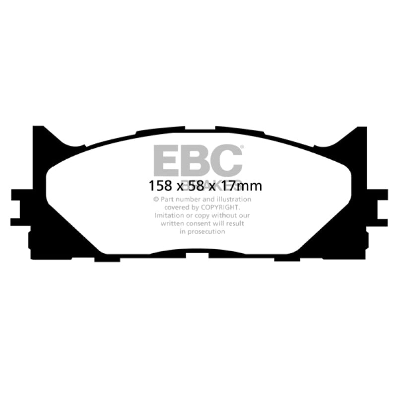 EBC Redstuff Brake Pads -  13+ Lexus ES300h 2.5 Hybrid - Front Brake Pads
