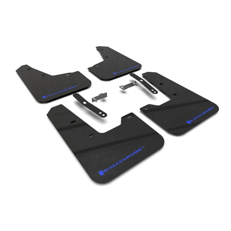 Rally Armor 2023 Kia Niro SG2 Black UR Mud Flap Blue Logo