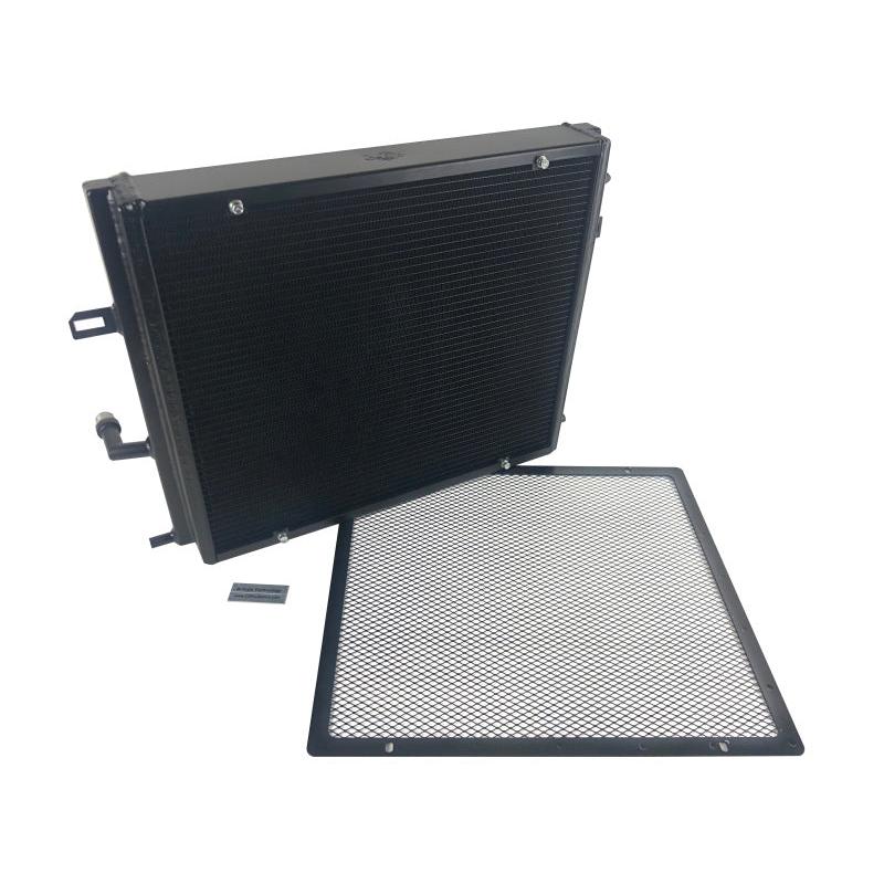 CSF BMW B58/B48 Front Mount Triple-Pass Heat Exchanger w/Rock Guard - Black - T1 Motorsports