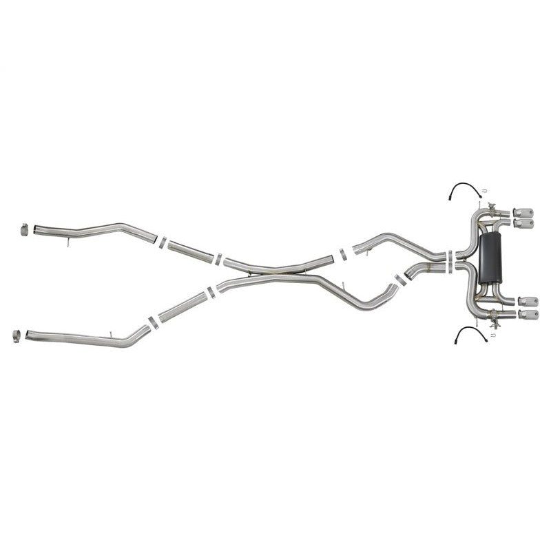 aFe MACH Force-Xp 3.5in 304 SS Cat-Back w/Polished Tips 15-18 BMW X5 M (F85)/X6 M (F86) V8-4.4L S63