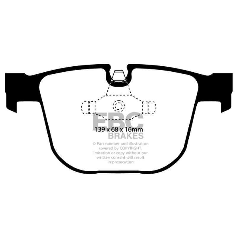 EBC Redstuff Brake Pads -  08-10 BMW M3 4.0 (E90) - Rear Brake Pads - T1 Motorsports