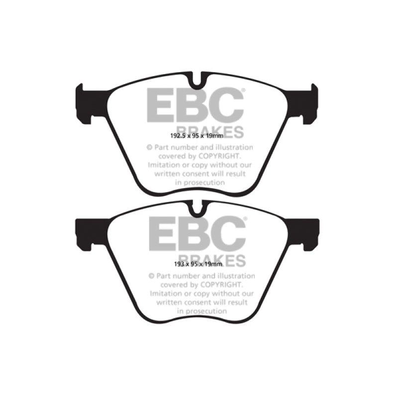 EBC Redstuff Brake Pads -  10-15 BMW X6 4.4 Twin Turbo Hybrid - Front Brake Pads