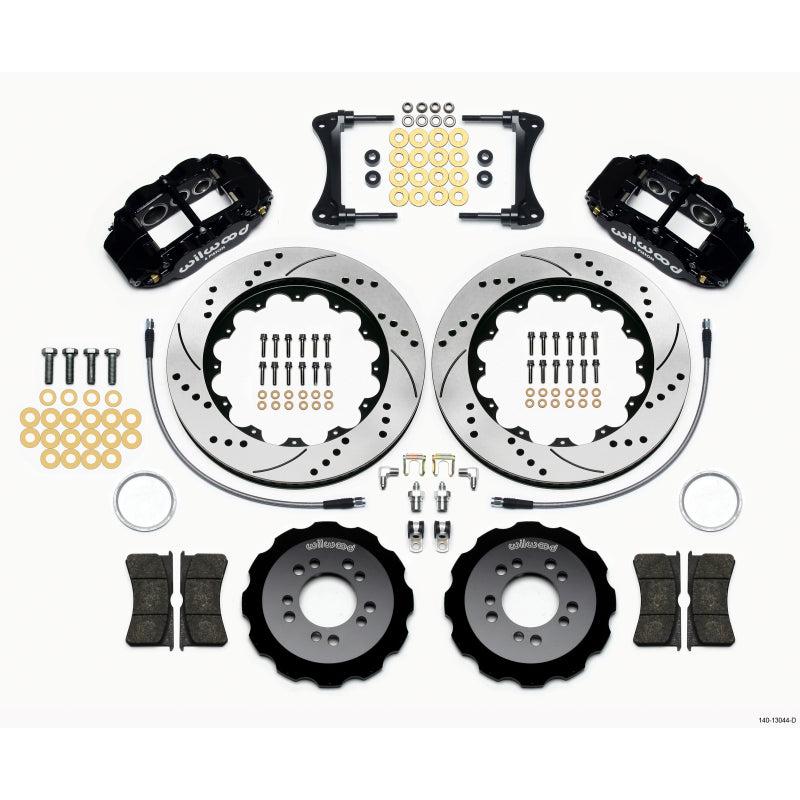 Wilwood Narrow Superlite 6R Front Hat Kit 14.00in Drilled 2008-up Hyundai Genesis Coupe w/Lines - T1 Motorsports