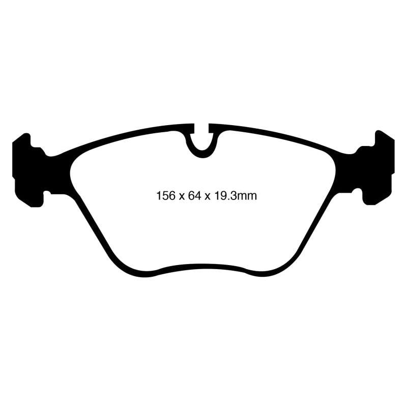 EBC Redstuff Brake Pads -  10-14 BMW X5 4.4 Twin Turbo (50) - Front Brake Pads